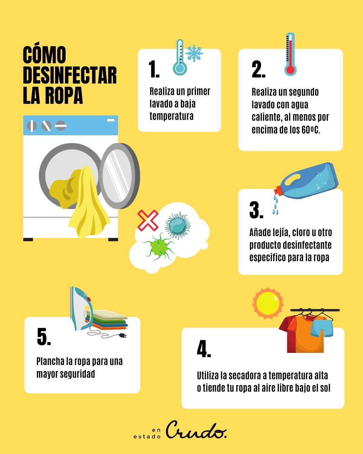 4 consejos naturales para desinfectar la ropa para su próximo lavado
